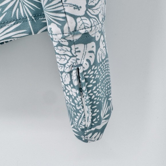 Tommy Bahama Golf and Tennis Blue Floral Print Zip Up Jacket Women's Size Small - Picture 6 of 8